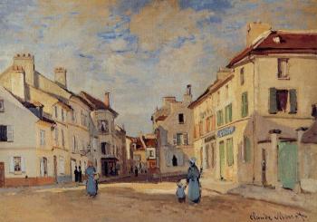 Claude Oscar Monet : The Old Rue de la Chaussee, Argenteuil